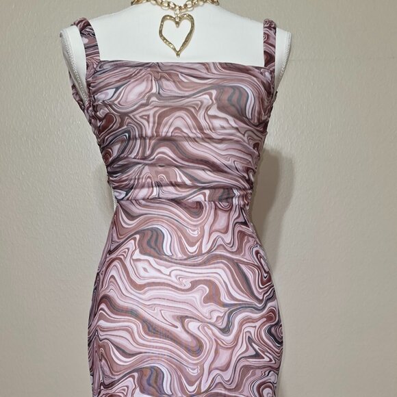 Sammi’s Secrets Marble Print Bodycon Maxi Dress – Size M (New With Tags) - Picture 2 of 5